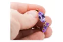 Earrings Vintage style Alexandrite Original Vintage 14K Rose Gold vec021r